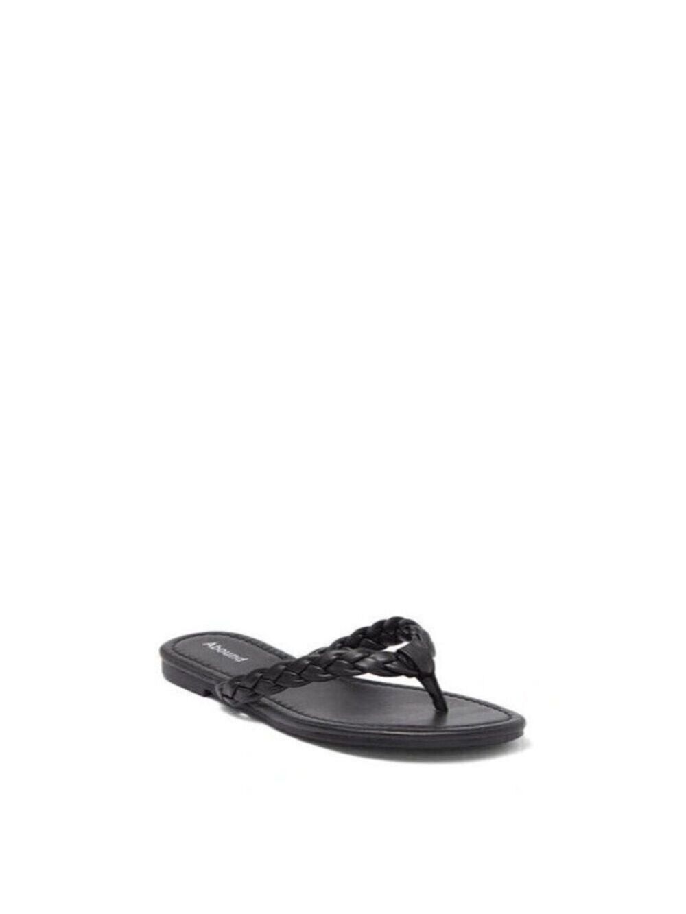 COPY - Abound BNWT "Frannie" braided black sandals thong NEW